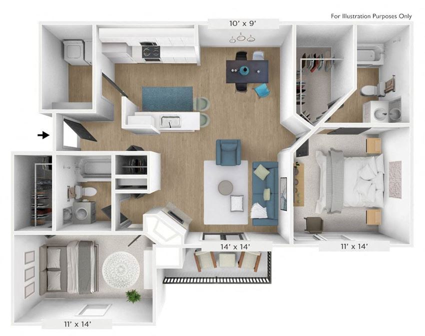 The Vintage 2 BR 2 BA